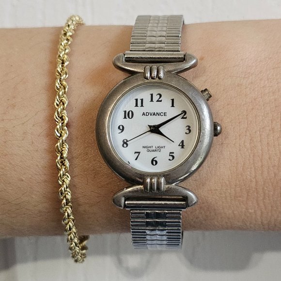 Advance Night Light Quartz Watch with Stretch Band - Picture 5 of 15